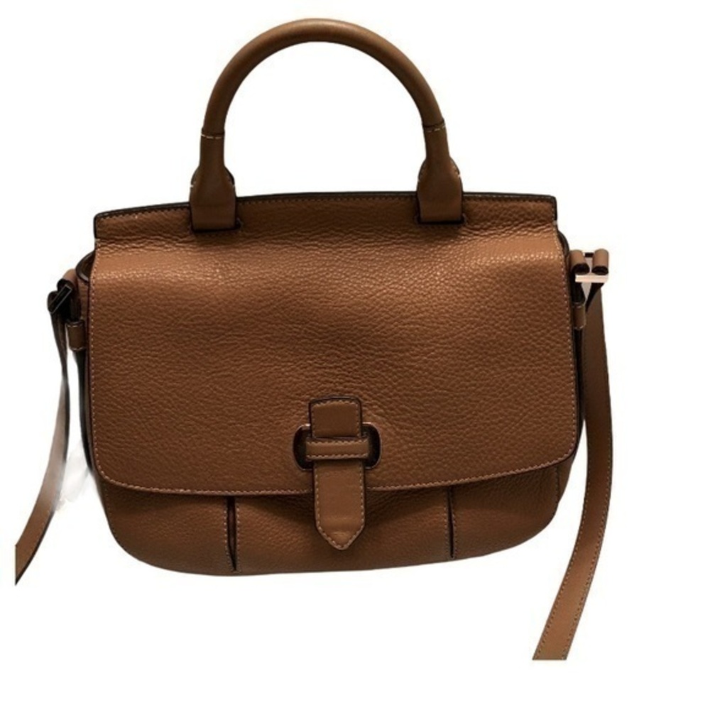 Michael kors pebbled leather saddle bag crossbody